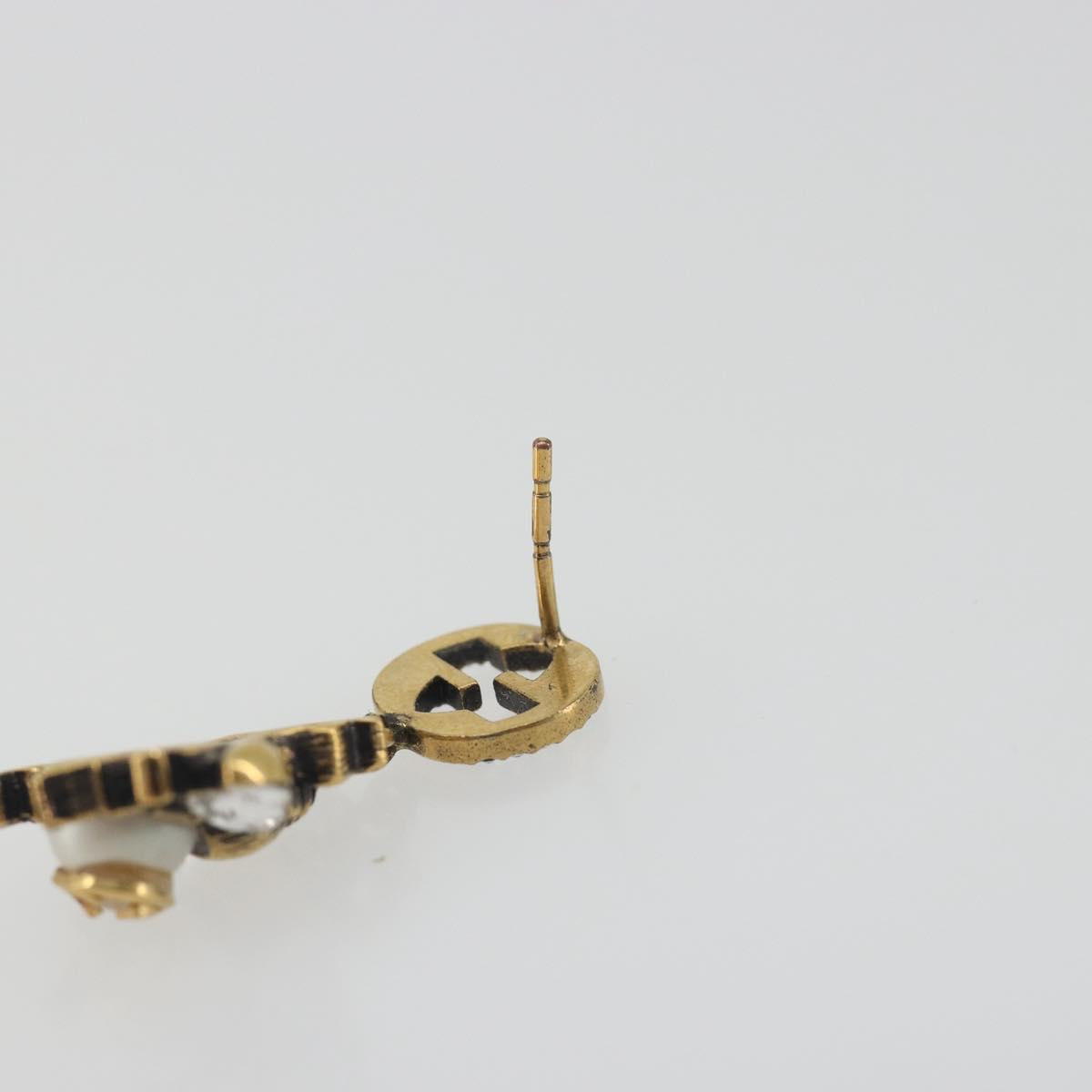 GUCCI Bee Pierce metal Gold Tone Auth 195947A