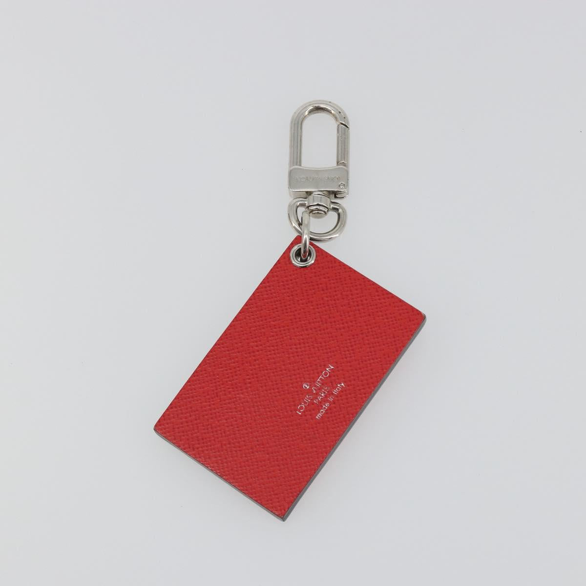 LOUIS VUITTON Epi Bag Charm Petite Malle Bag Charm Red LV Auth 195949M