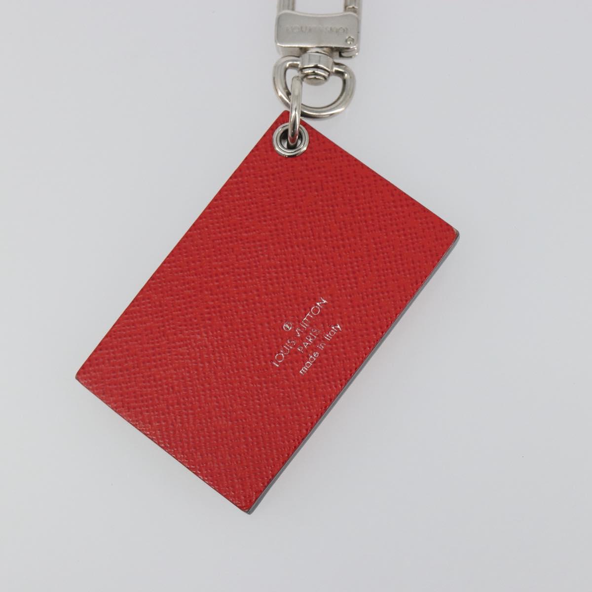 LOUIS VUITTON Epi Bag Charm Petite Malle Bag Charm Red LV Auth 195949M