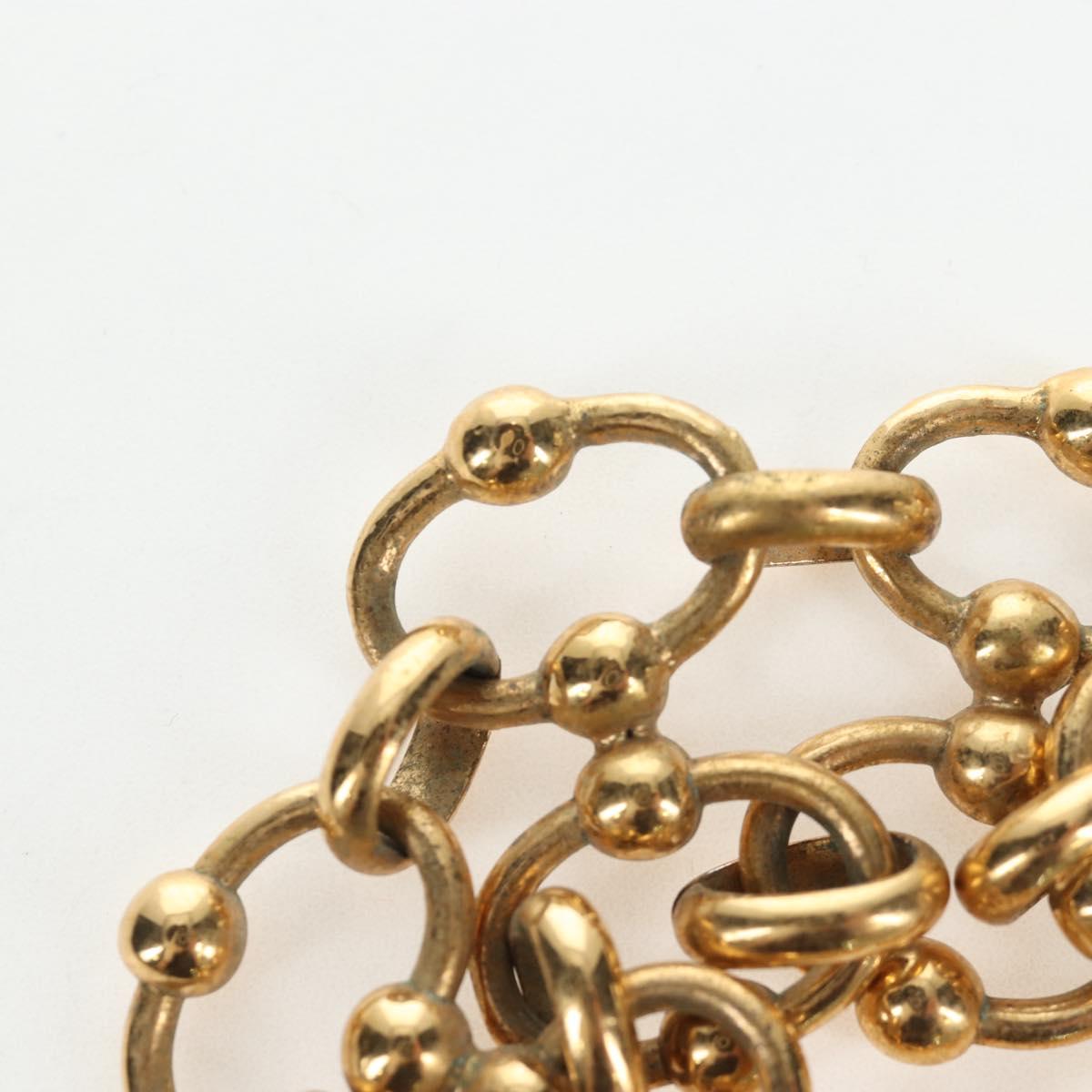 CHANEL Bracelet metal Gold Tone CC Auth 195952V