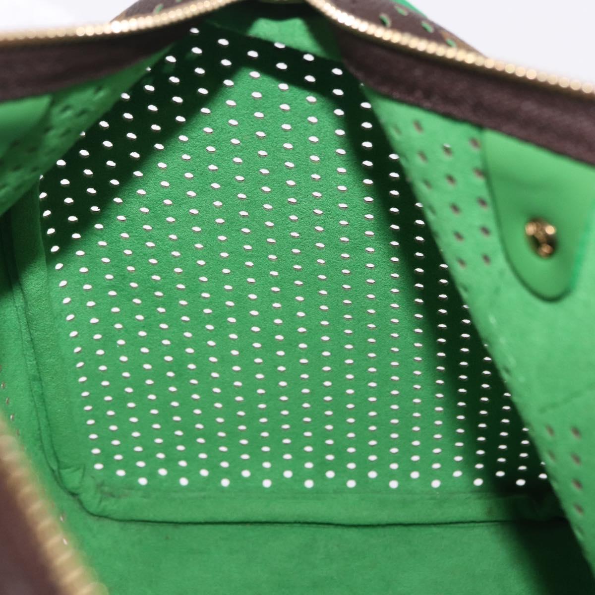 LOUIS VUITTON Monogram Perfo Speedy 30 Hand Bag Green M95181 LV Auth 195957V
