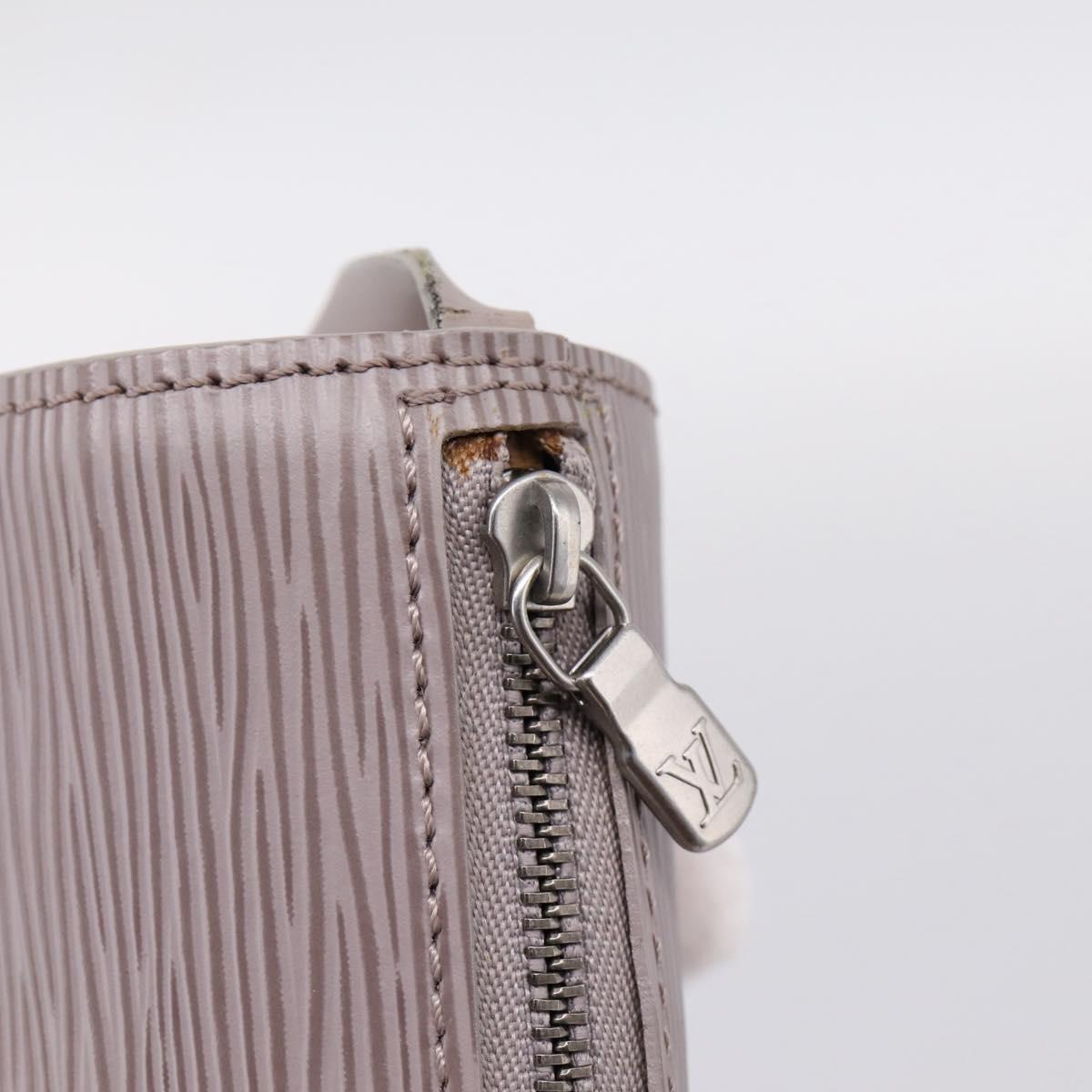 LOUIS VUITTON Epi Soufflot Pouch Lilac LV Auth 195965
