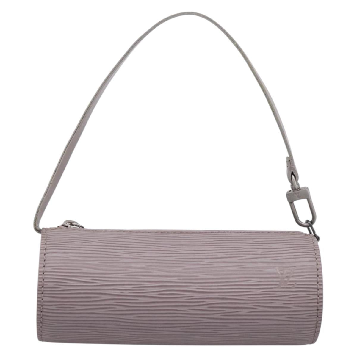 LOUIS VUITTON Epi Soufflot Pouch Lilac LV Auth 195965