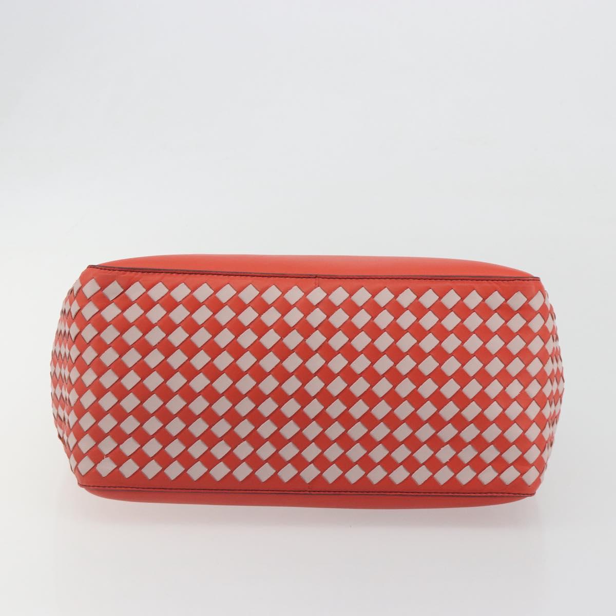 BOTTEGA VENETA INTRECCIATO Tote Bag Leather Red Auth 195966V