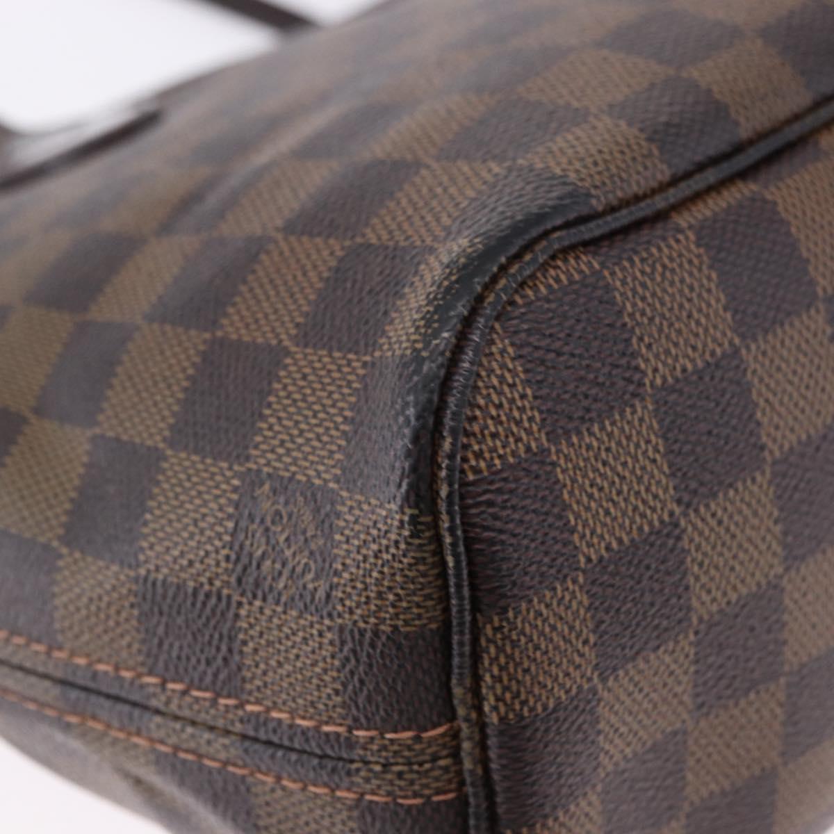 LOUIS VUITTON Damier Ebene Neverfull PM Tote Bag N51109 LV Auth 195969