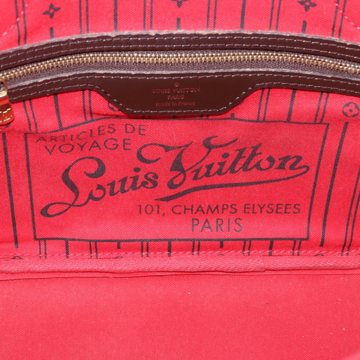 LOUIS VUITTON Damier Ebene Neverfull PM Tote Bag N51109 LV Auth 195969