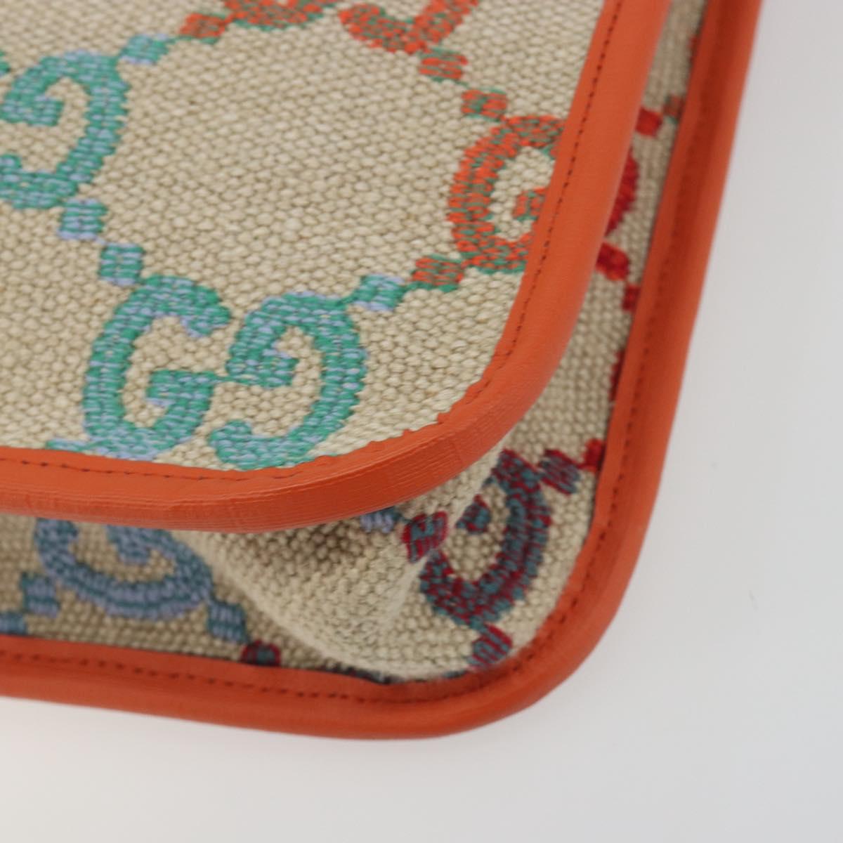 GUCCI Children's GG Canvas Hand Bag Beige 550763 Auth 195973M