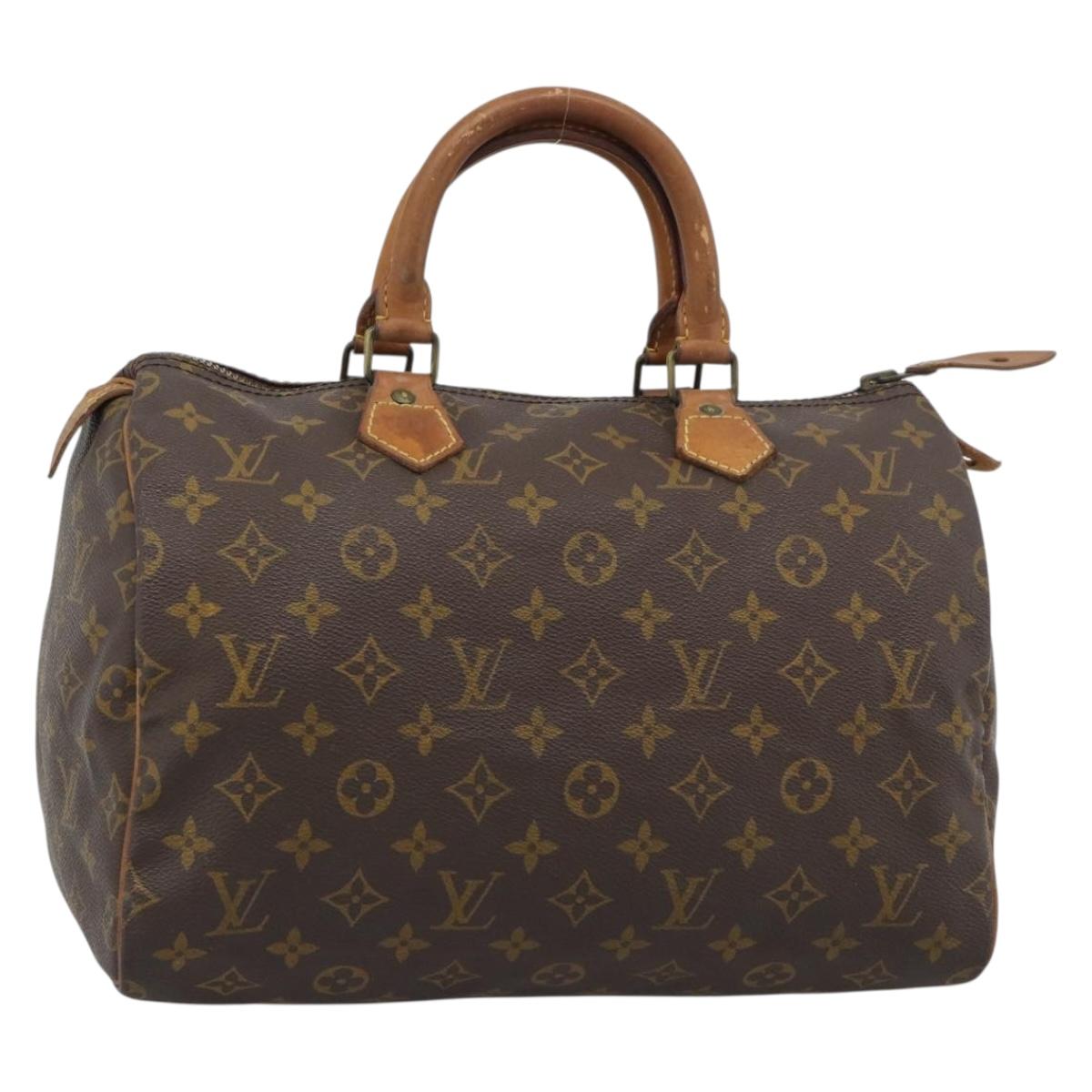 LOUIS VUITTON Monogram Speedy 30 Hand Bag M41526 LV Auth 195975
