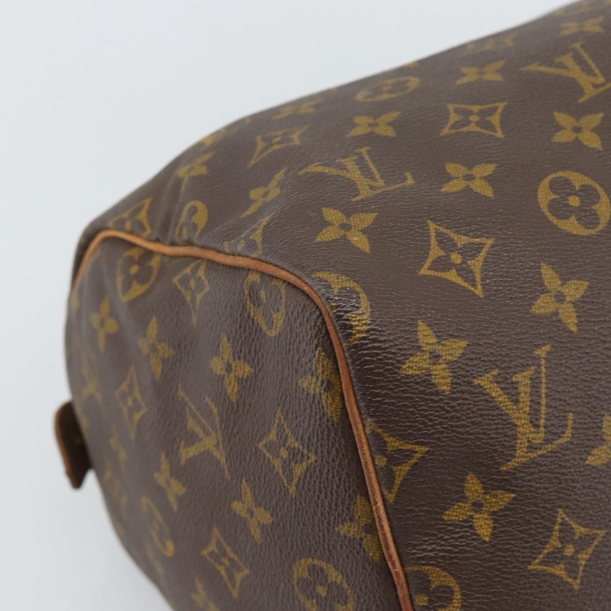 LOUIS VUITTON Monogram Speedy 30 Hand Bag M41526 LV Auth 195975