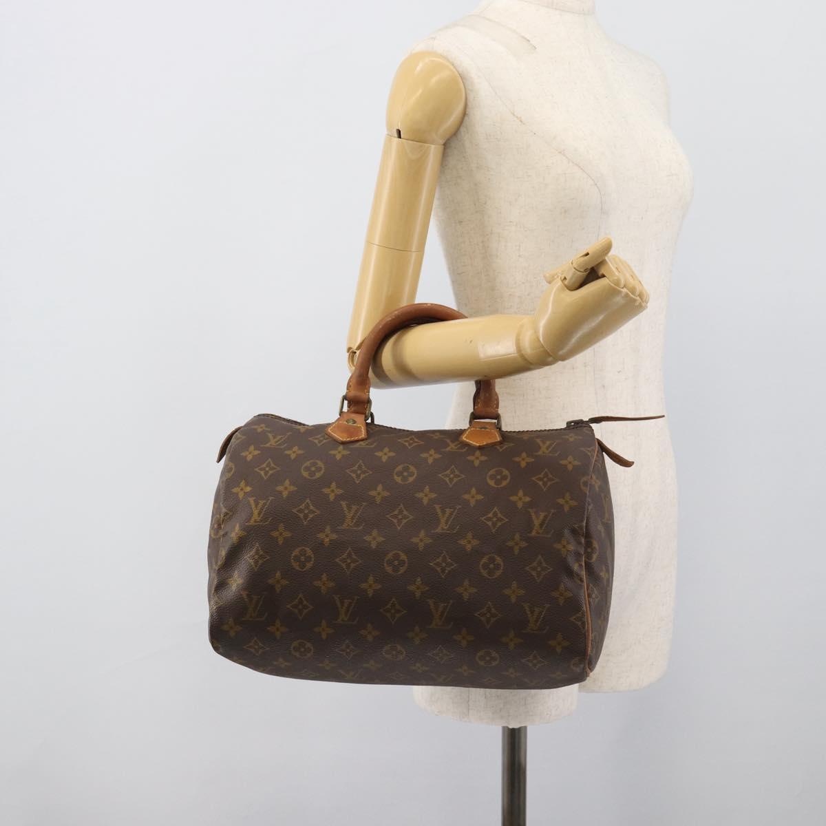 LOUIS VUITTON Monogram Speedy 30 Hand Bag M41526 LV Auth 195975
