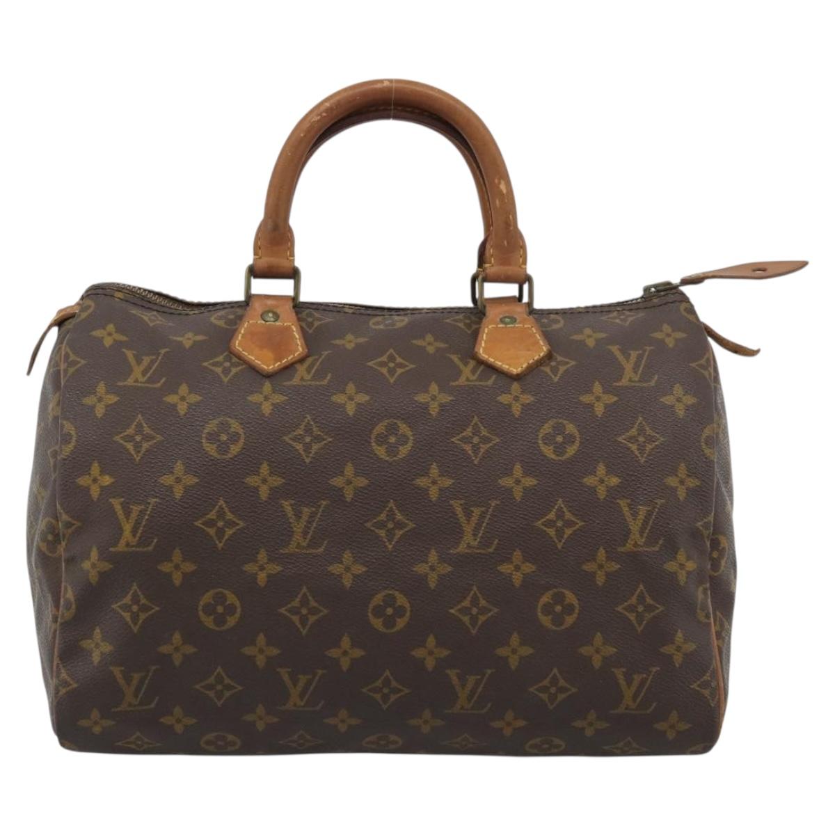 LOUIS VUITTON Monogram Speedy 30 Hand Bag M41526 LV Auth 195975