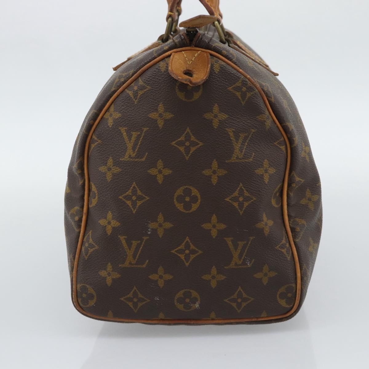 LOUIS VUITTON Monogram Speedy 30 Hand Bag M41526 LV Auth 195975