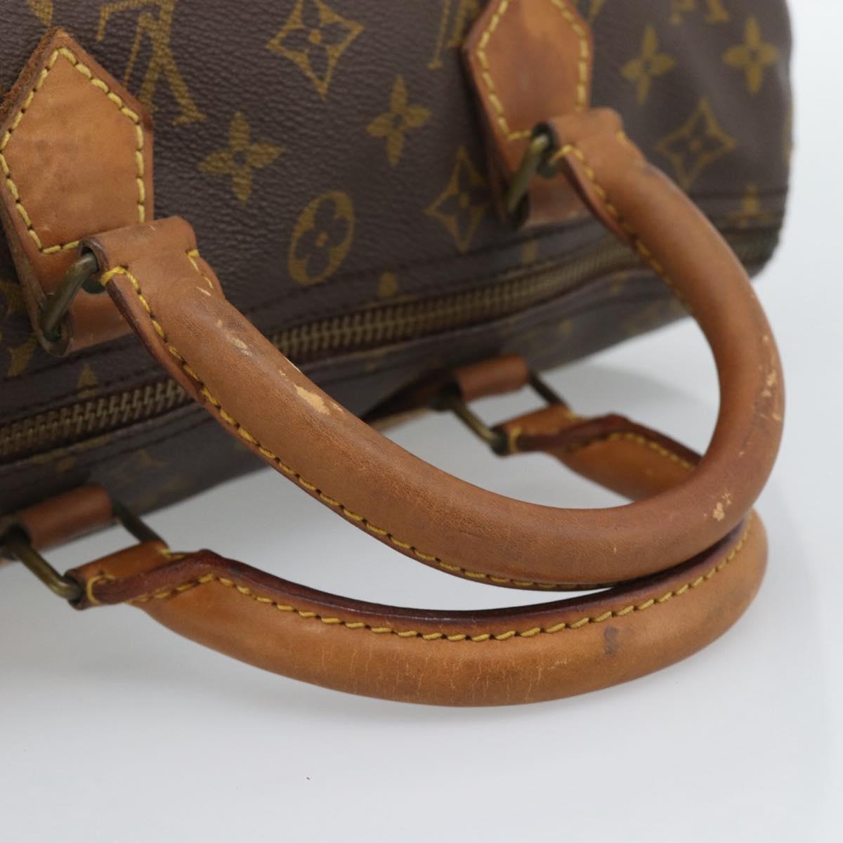 LOUIS VUITTON Monogram Speedy 30 Hand Bag M41526 LV Auth 195975