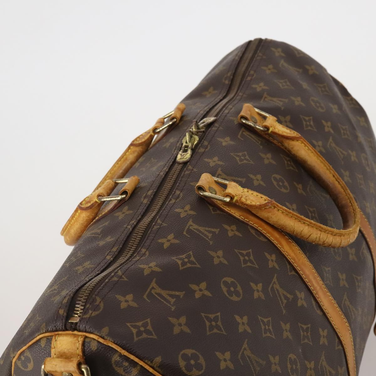 LOUIS VUITTON Monogram Keepall Bandouliere 50 Boston Bag M41416 LV Auth 195977