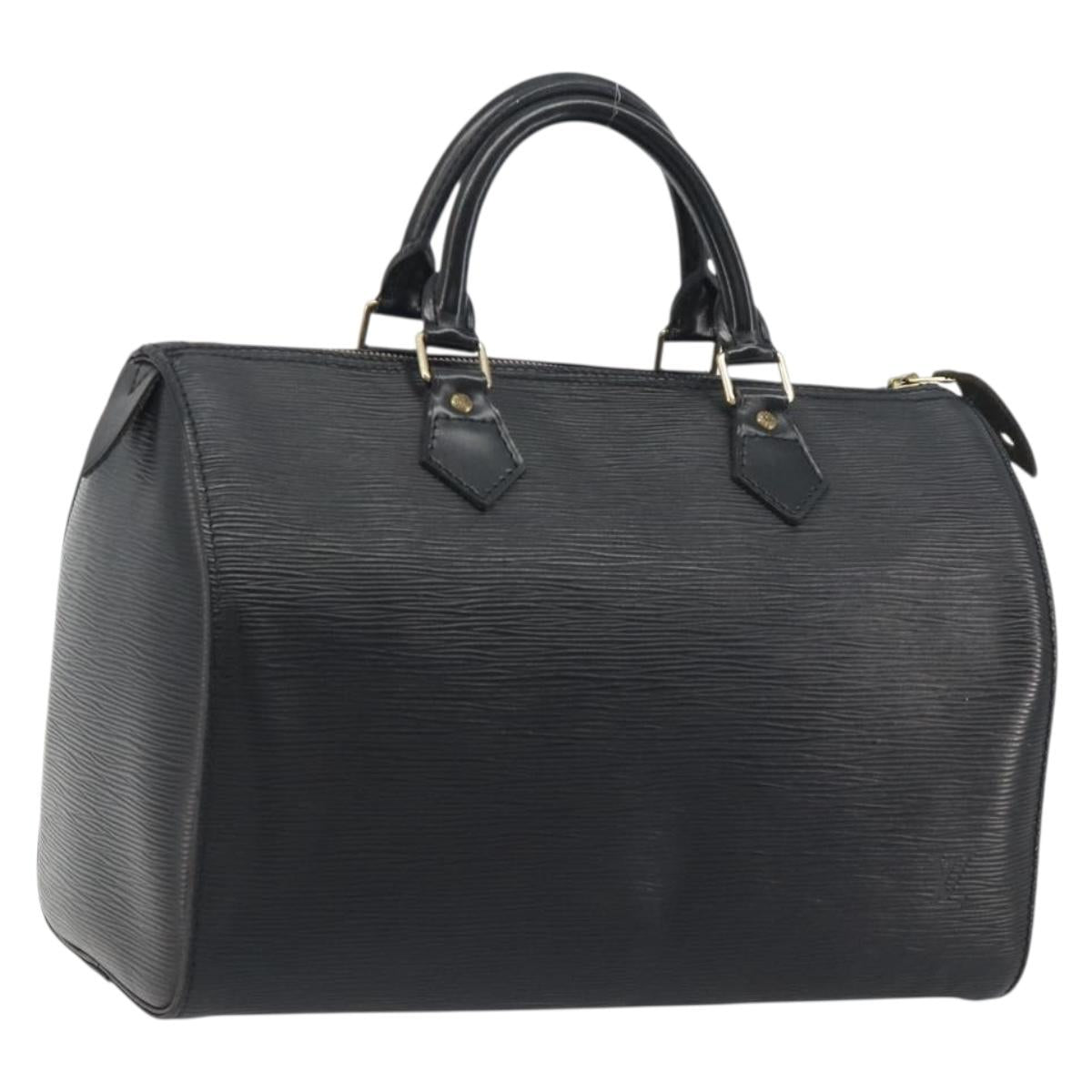 LOUIS VUITTON Epi Speedy 30 Hand Bag Noir Black M43002 LV Auth 195990A