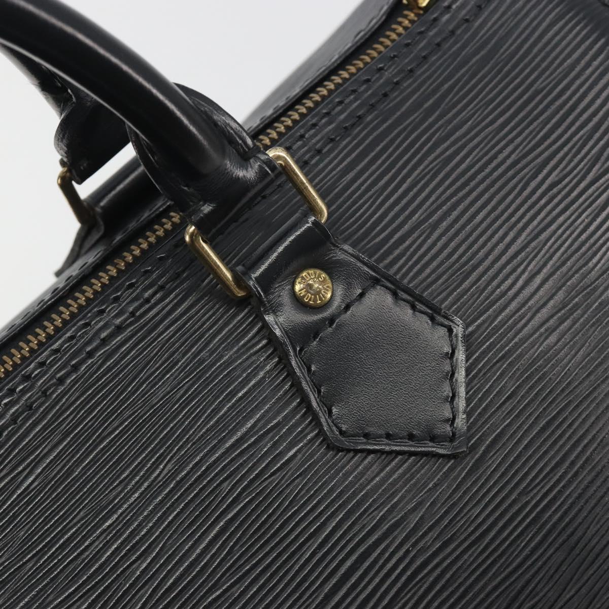 LOUIS VUITTON Epi Speedy 30 Hand Bag Noir Black M43002 LV Auth 195990A