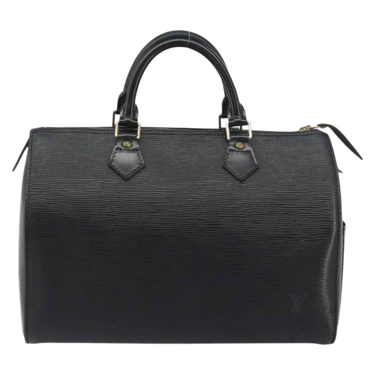 LOUIS VUITTON Epi Speedy 30 Hand Bag Noir Black M43002 LV Auth 195990A