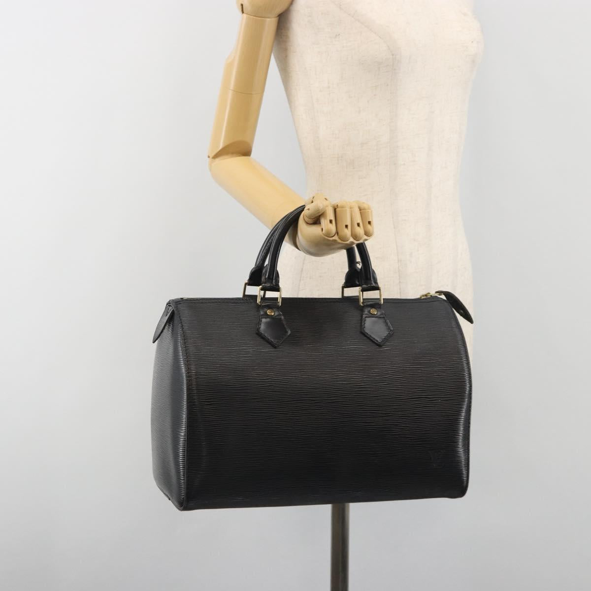 LOUIS VUITTON Epi Speedy 30 Hand Bag Noir Black M43002 LV Auth 195990A