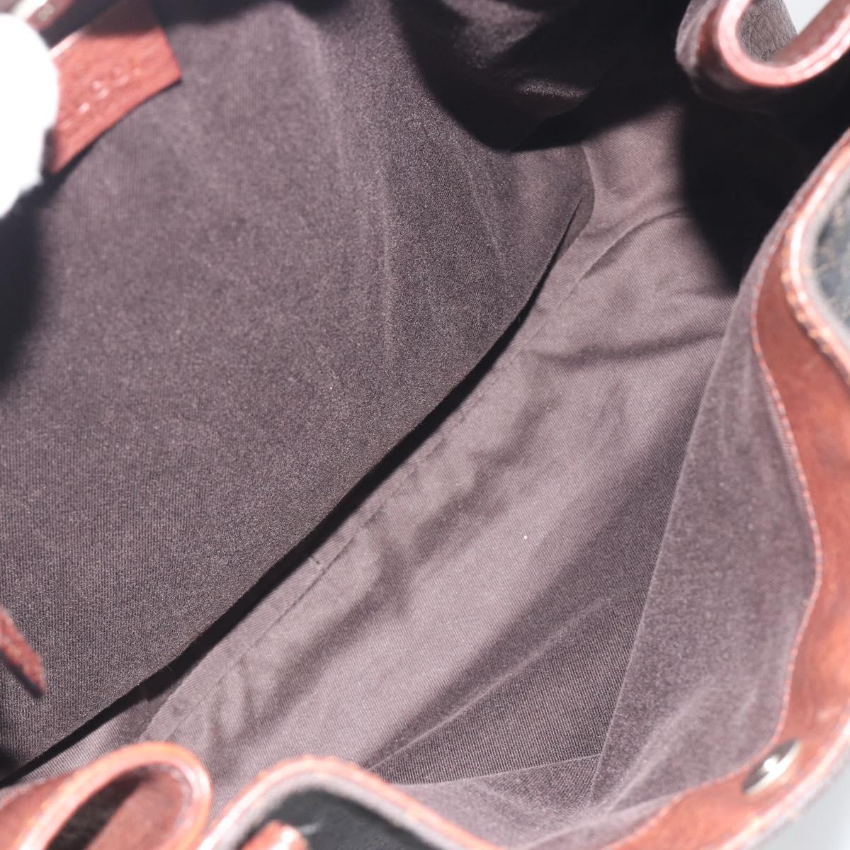 GUCCI GG Canvas Tote Bag Black 101346 Auth 195992