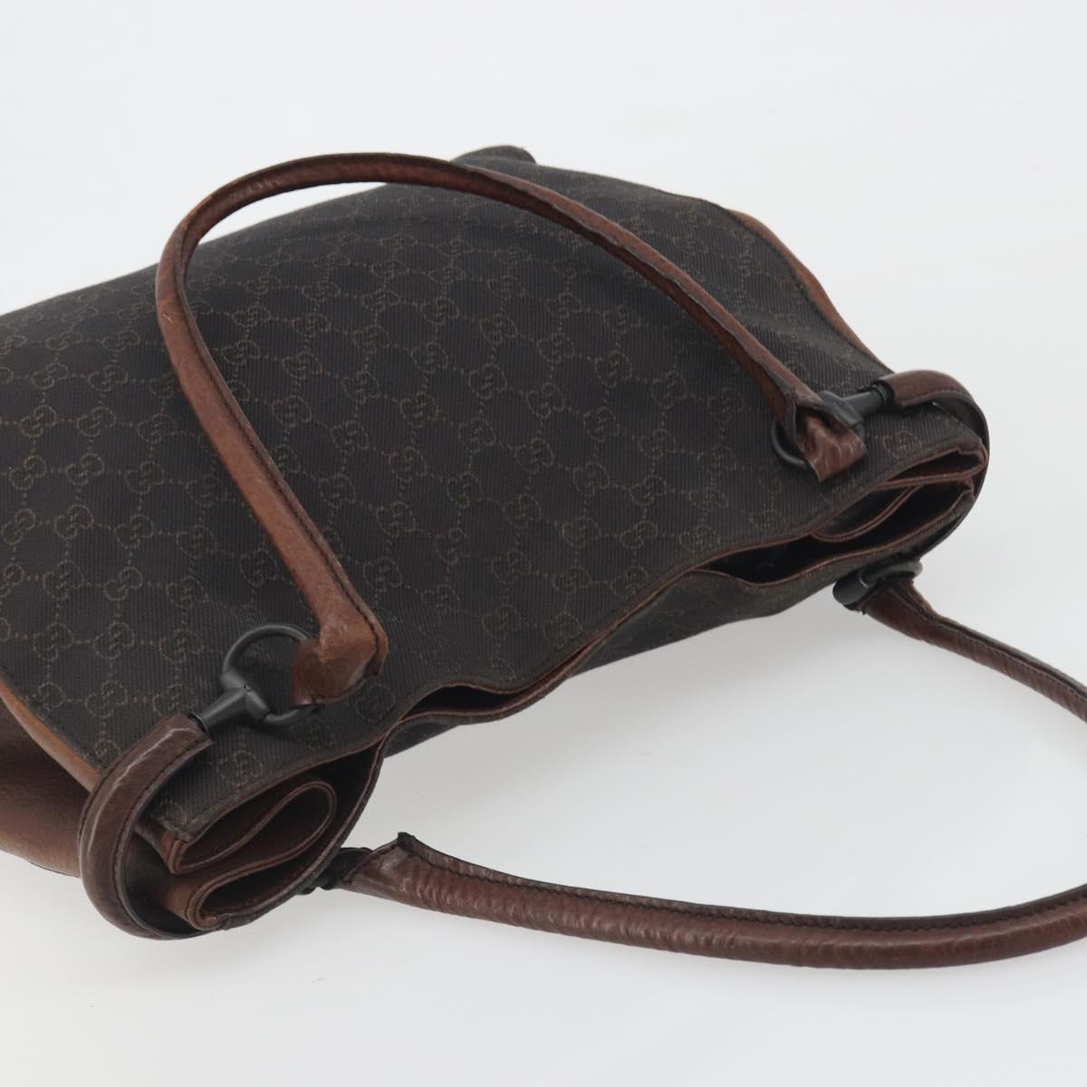 GUCCI GG Canvas Tote Bag Black 101346 Auth 195992