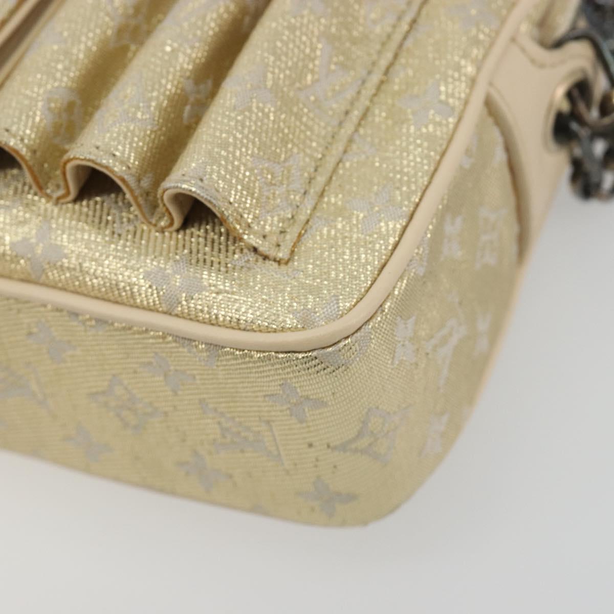 LOUIS VUITTON Monogram Shine McKenna Shoulder Bag Gold M92363 LV Auth 195998V