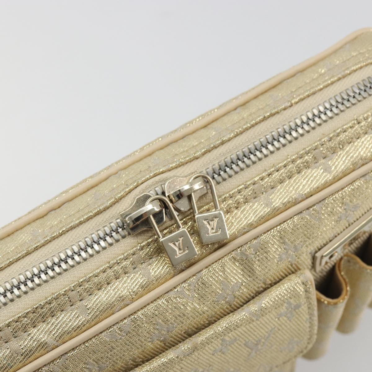 LOUIS VUITTON Monogram Shine McKenna Shoulder Bag Gold M92363 LV Auth 195998V