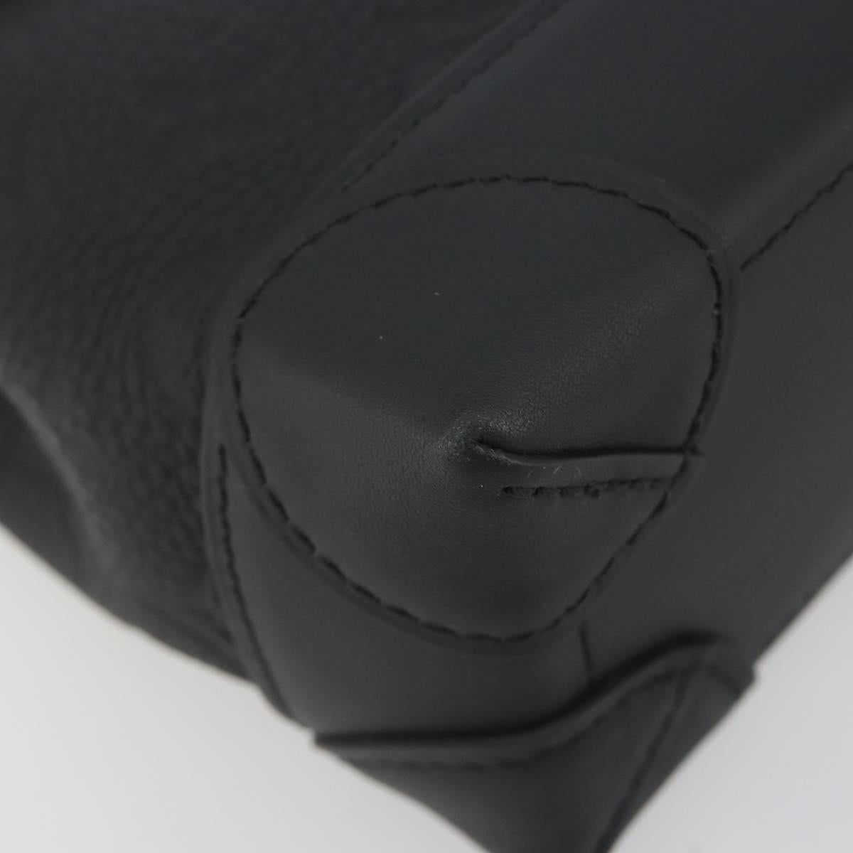 LOUIS VUITTON Taurillon Clemence Monogram Steamer PM Black M24436 Auth 196000SM