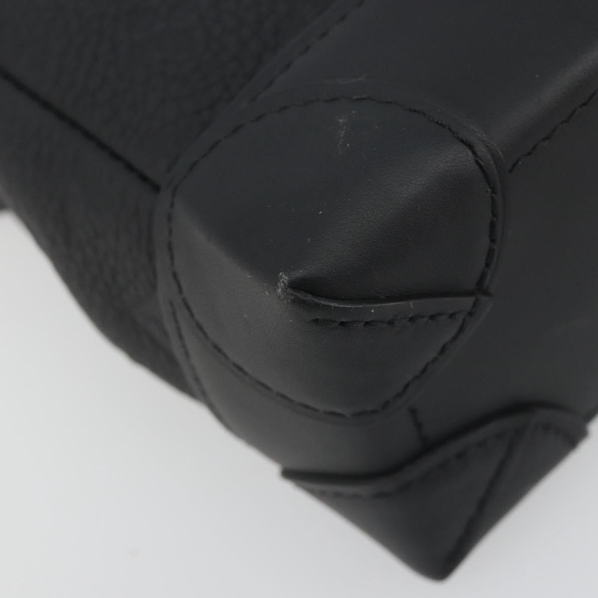 LOUIS VUITTON Taurillon Clemence Monogram Steamer PM Black M24436 Auth 196000SM