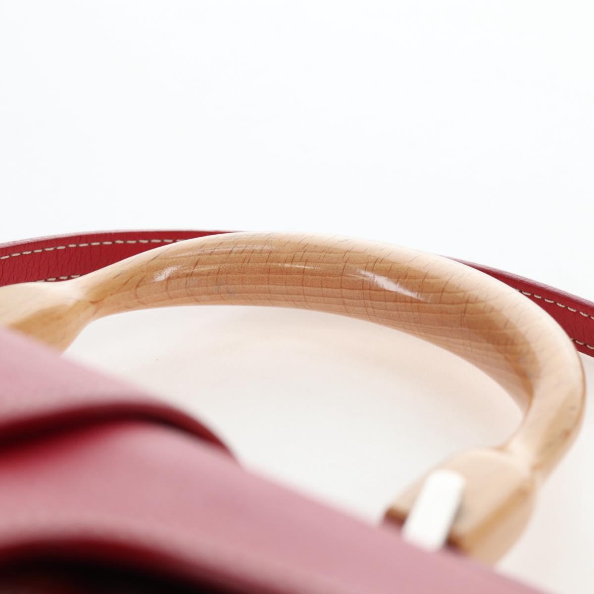 GOYARD Herringbone Saigon Hand Bag PVC Red Auth 196004SM