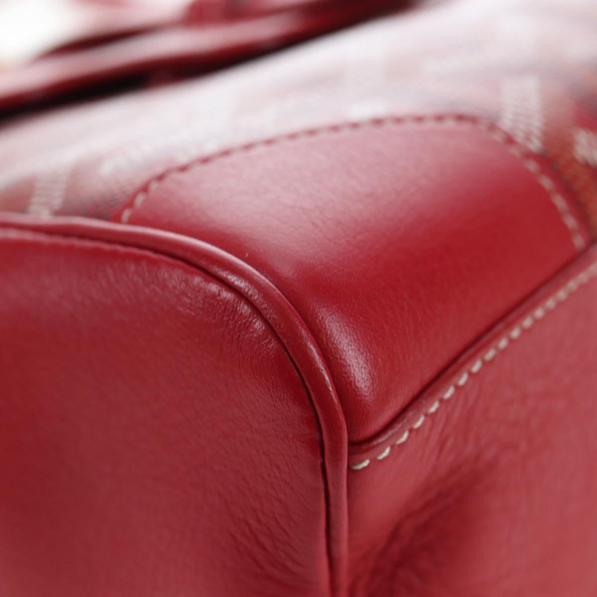 GOYARD Herringbone Saigon Hand Bag PVC Red Auth 196004SM