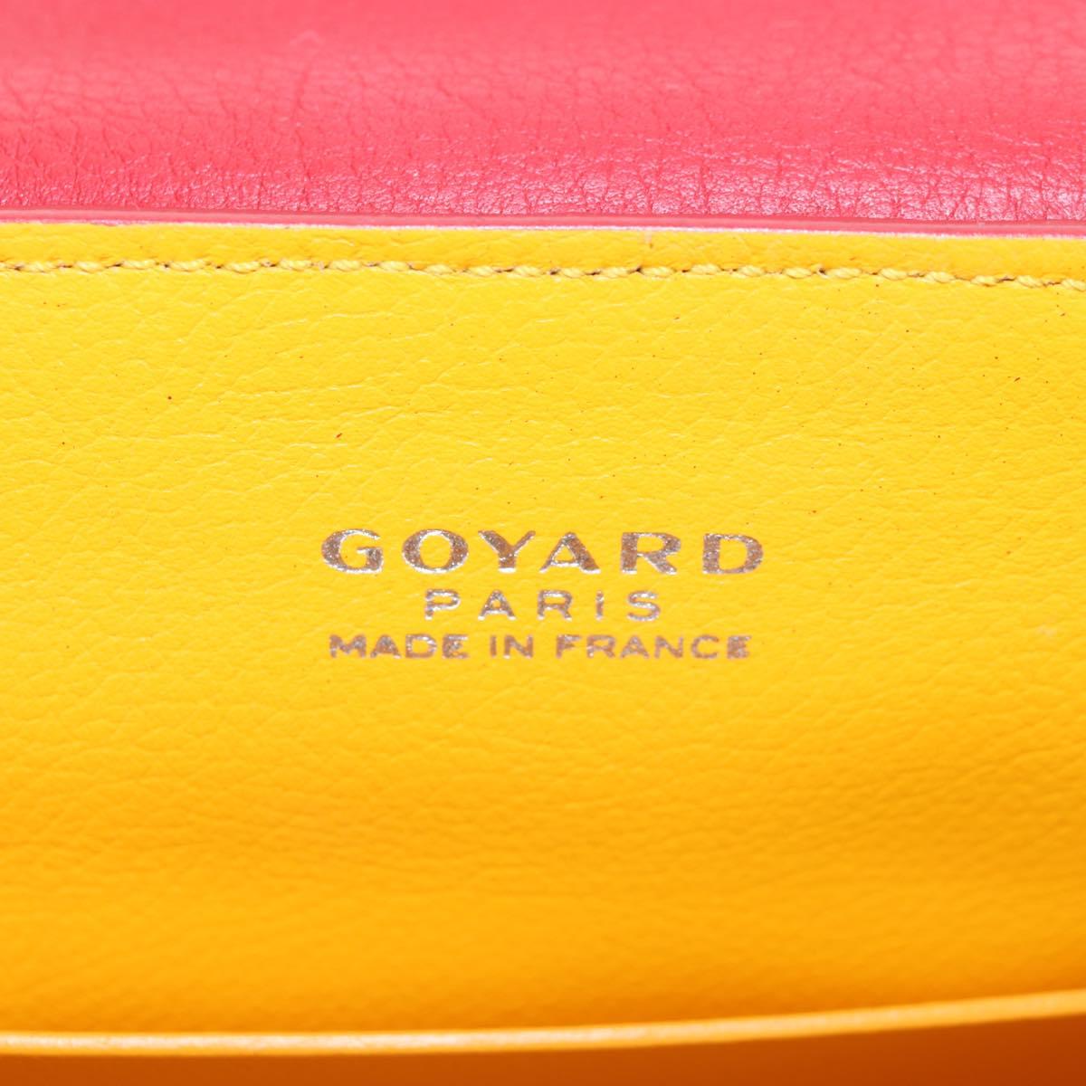GOYARD Herringbone Saigon Hand Bag PVC Red Auth 196004SM