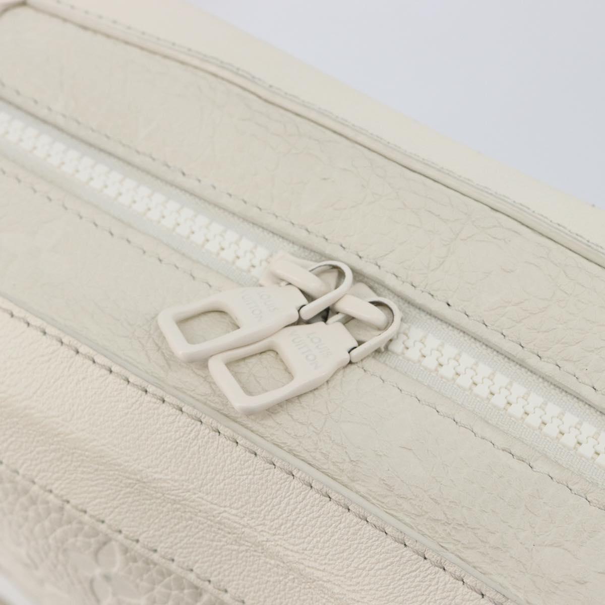 LOUIS VUITTON Monogram Empreinte Soft Trunk Bag White M53287 LV Auth 196005V