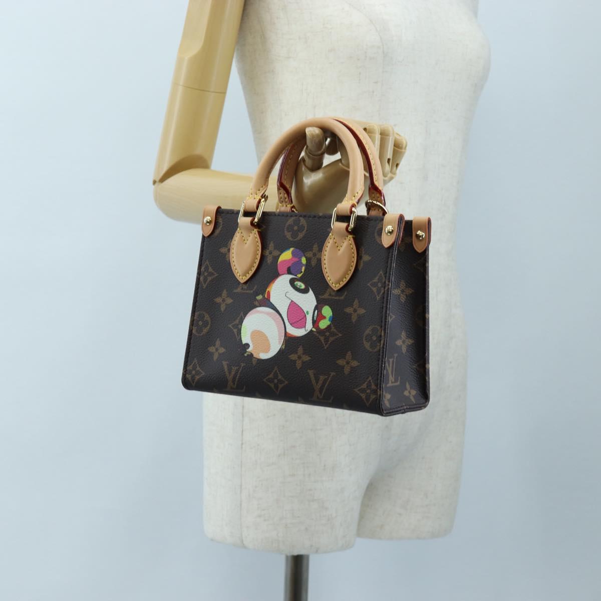 LOUIS VUITTON Monogram Panda On the Go Trunk BB Hand Bag M13668 Auth 196007SM