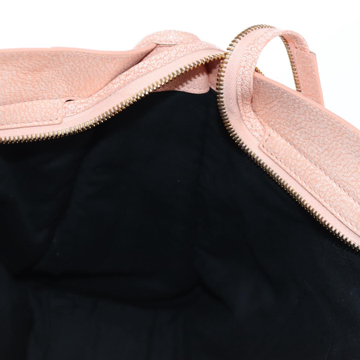 BALENCIAGA Metallic Edge City Bag Leather 2way Pink Gold 390154 Auth 196022M