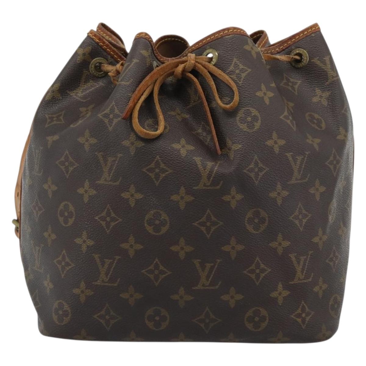 LOUIS VUITTON Monogram Petit Noe Shoulder Bag M42226 LV Auth 196026