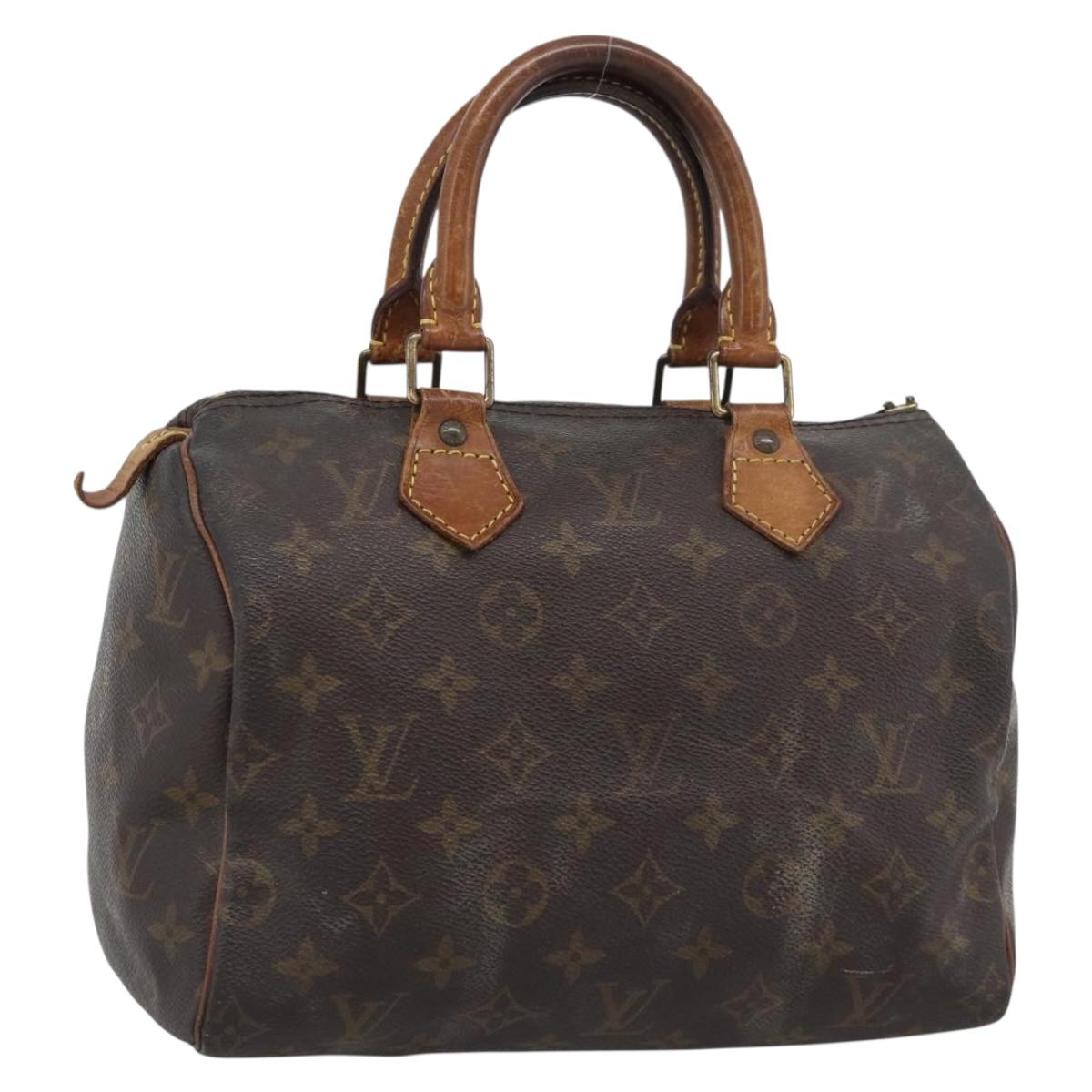 LOUIS VUITTON Monogram Speedy 25 Hand Bag M41528 LV Auth 196027