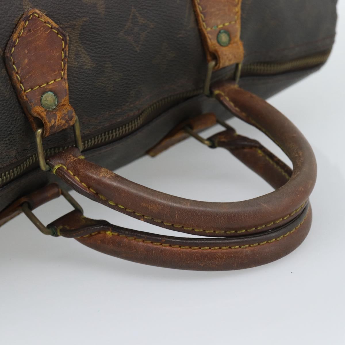 LOUIS VUITTON Monogram Speedy 35 Hand Bag M41524 LV Auth 196029