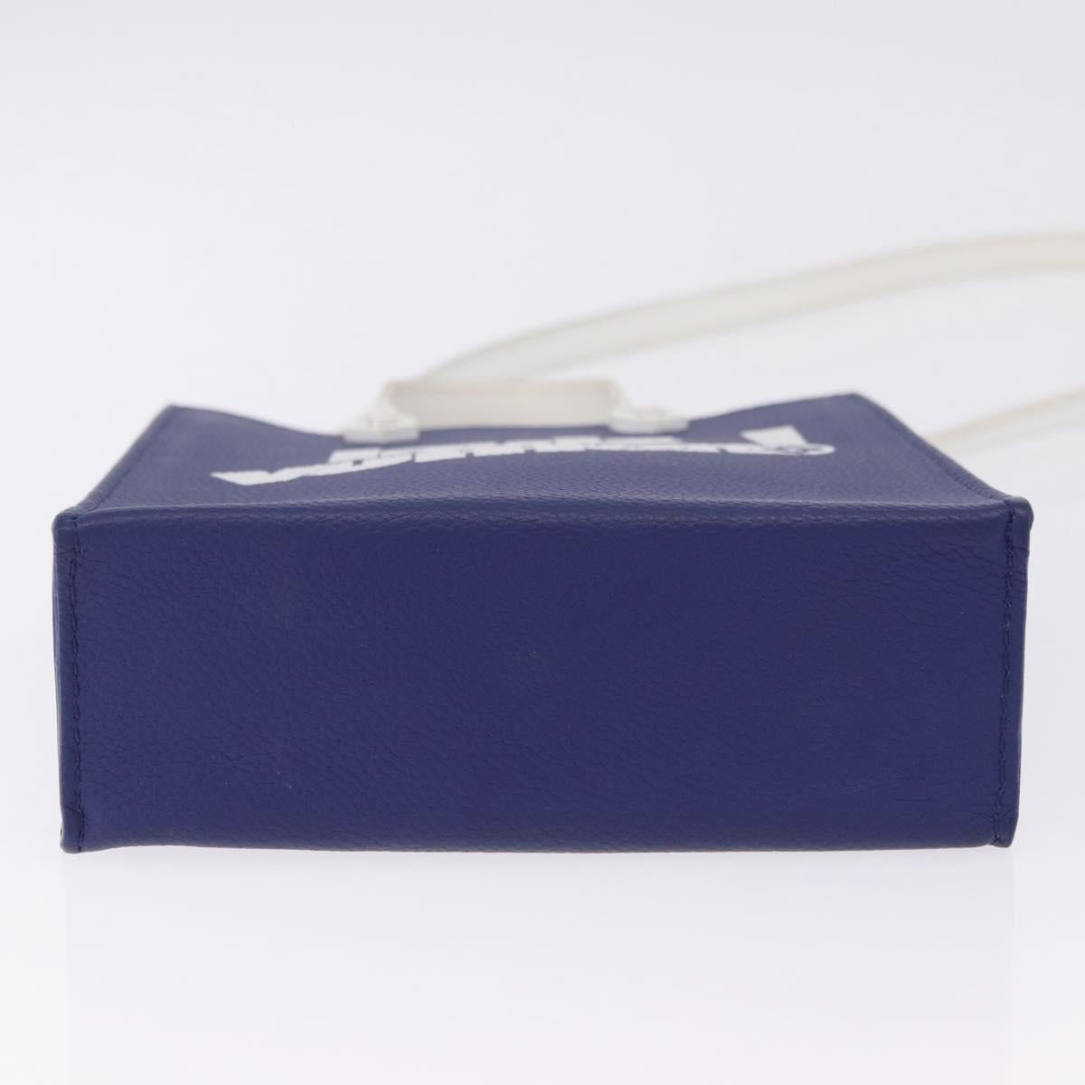 LOUIS VUITTON Sac XS Hand Bag Leather Blue M80841 LV Auth 196032M