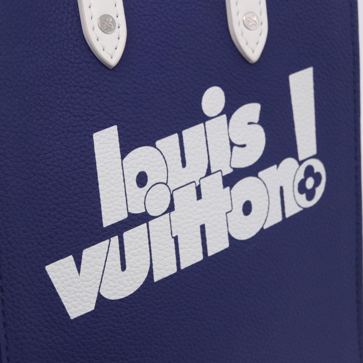 LOUIS VUITTON Sac XS Hand Bag Leather Blue M80841 LV Auth 196032M