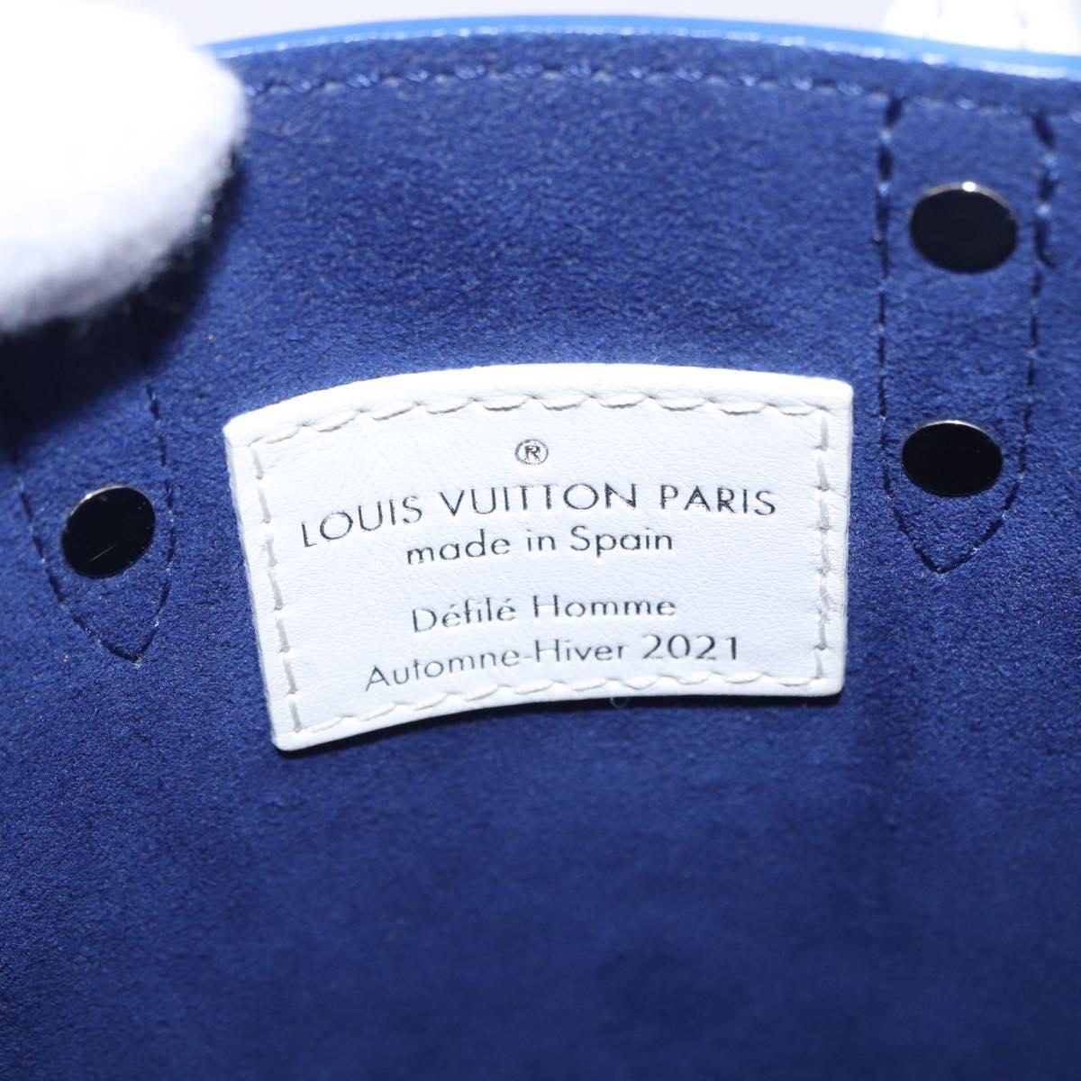 LOUIS VUITTON Sac XS Hand Bag Leather Blue M80841 LV Auth 196032M