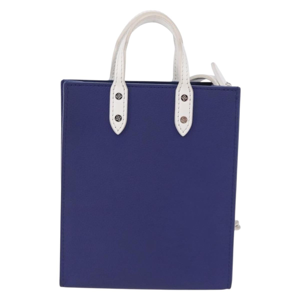 LOUIS VUITTON Sac XS Hand Bag Leather Blue M80841 LV Auth 196032M