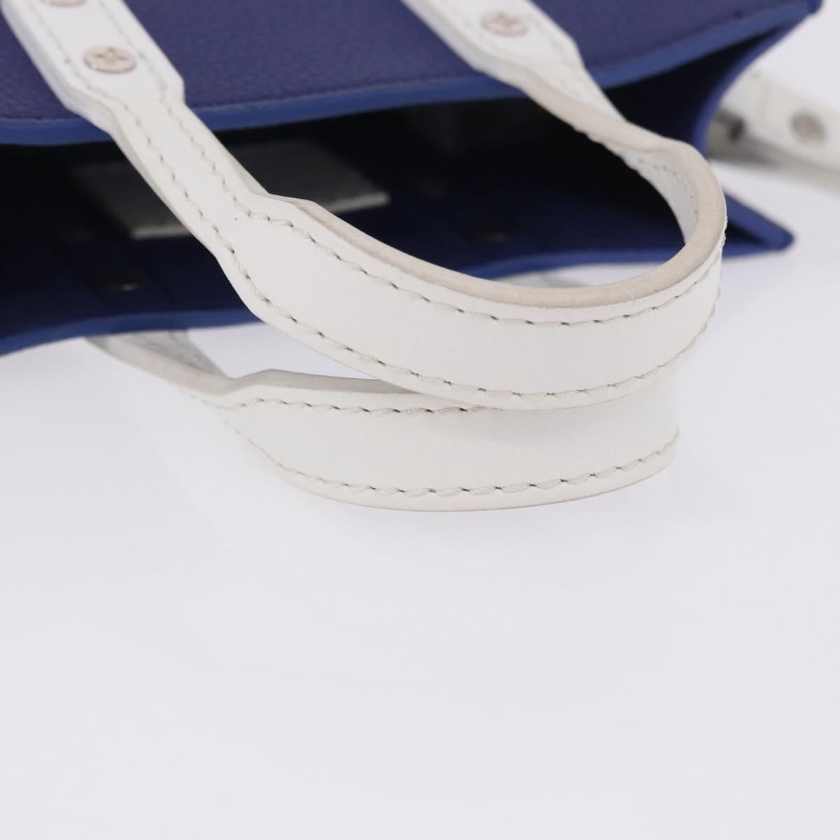 LOUIS VUITTON Sac XS Hand Bag Leather Blue M80841 LV Auth 196032M