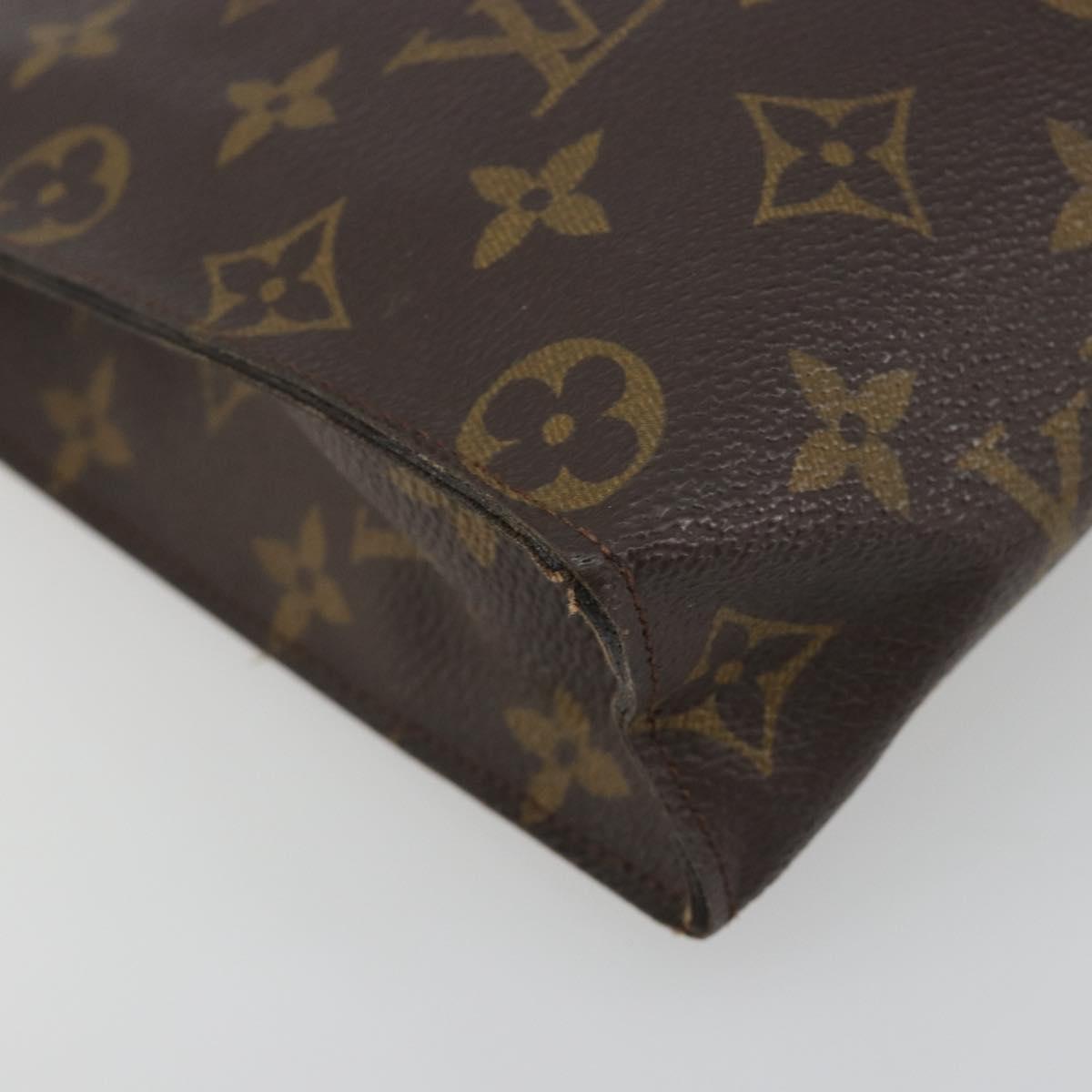 LOUIS VUITTON Monogram Poche Toilette 26 Pouch M47542 LV Auth 196033