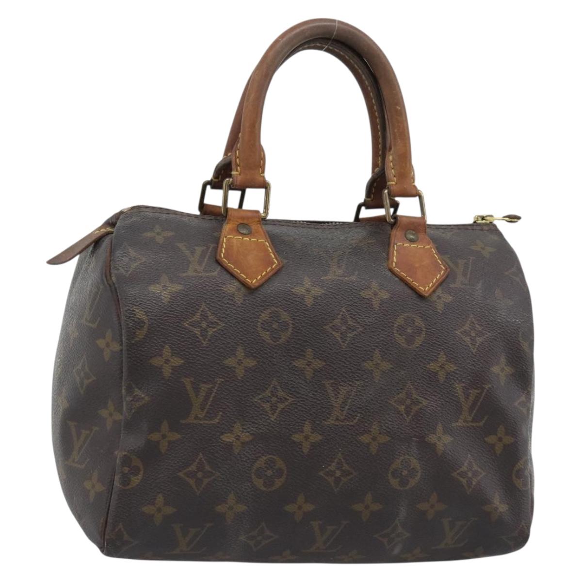 LOUIS VUITTON Monogram Speedy 25 Hand Bag M41528 LV Auth 196034