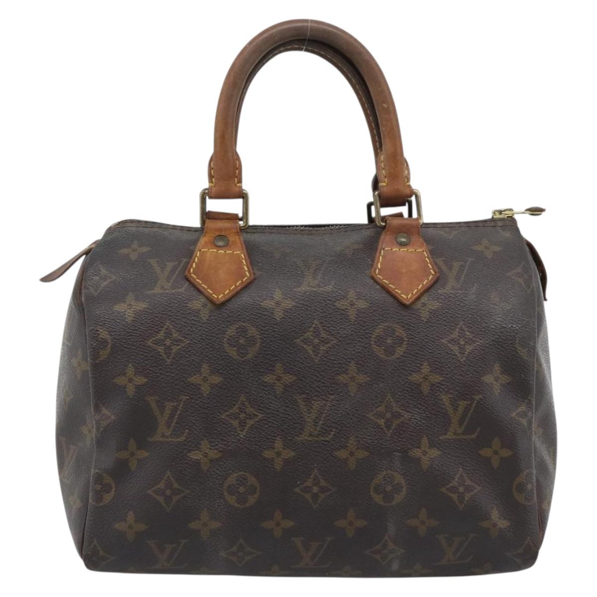 LOUIS VUITTON Monogram Speedy 25 Hand Bag M41528 LV Auth 196034