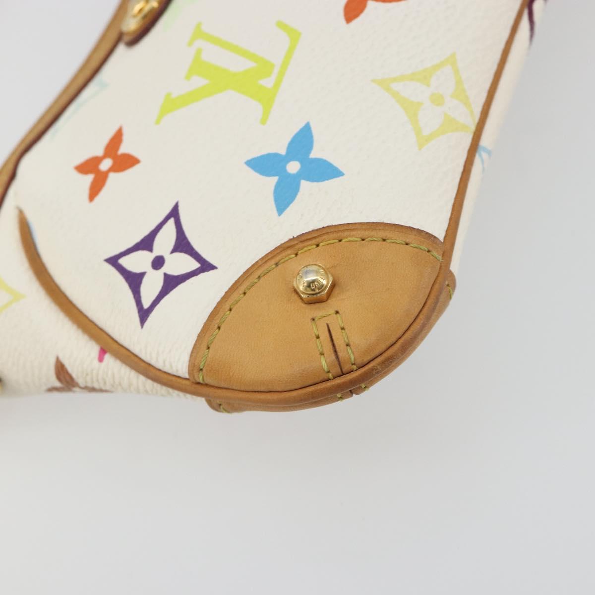 LOUIS VUITTON Monogram Multicolor Pochette Mira MM White M60096 LV Auth 196035V