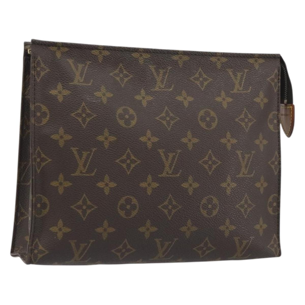 LOUIS VUITTON Monogram Poche Toilette 26 Pouch M47542 LV Auth 196037A