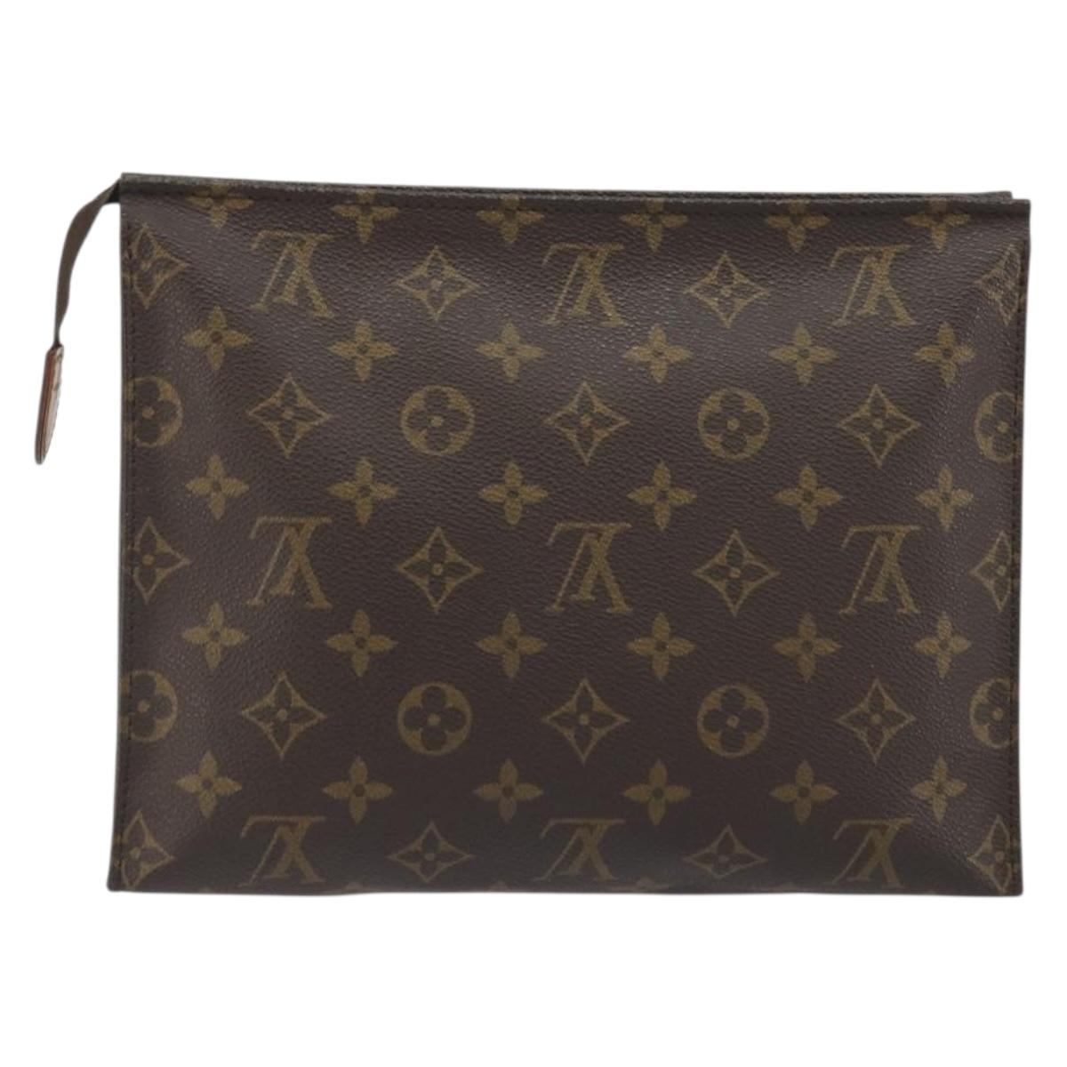LOUIS VUITTON Monogram Poche Toilette 26 Pouch M47542 LV Auth 196037A