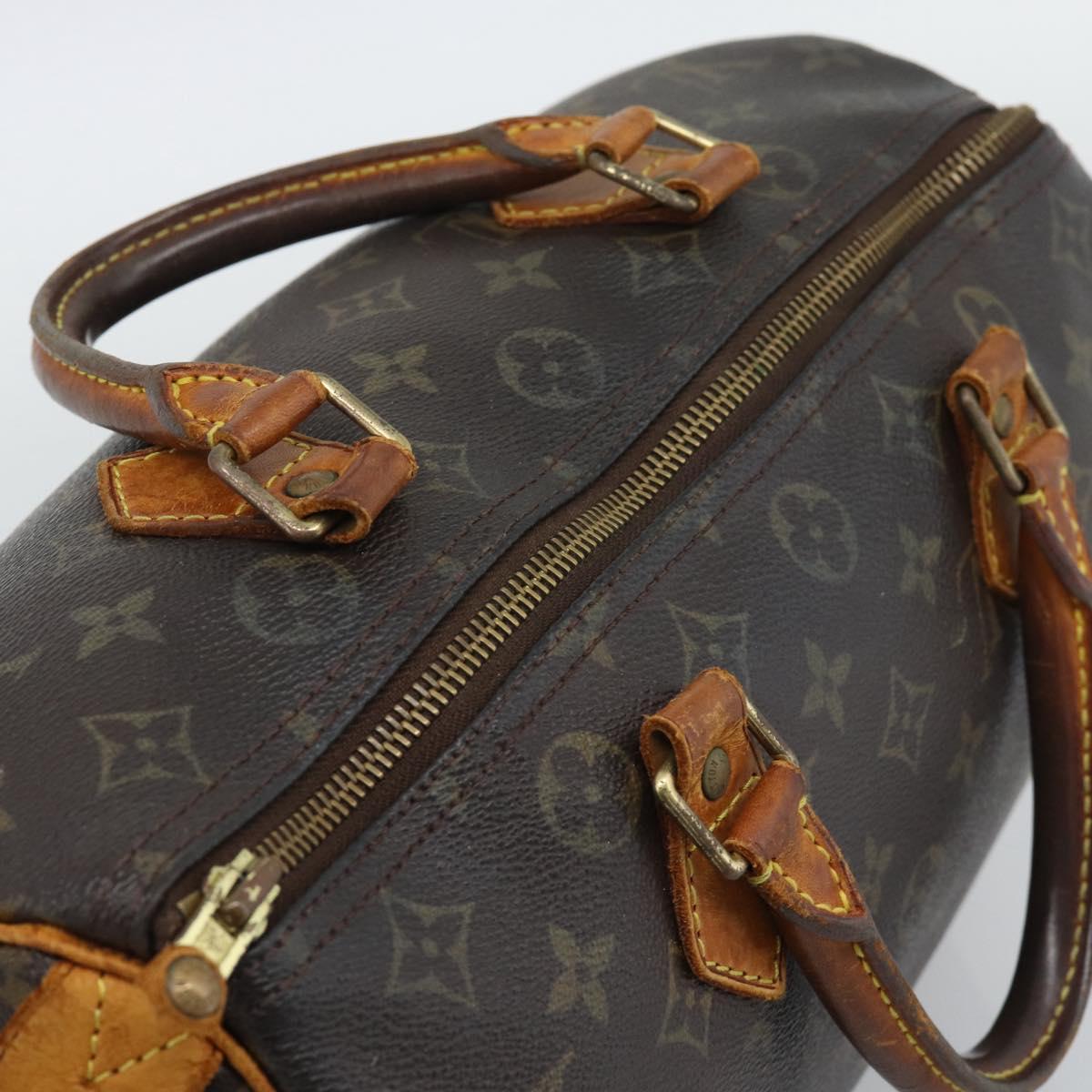 LOUIS VUITTON Monogram Speedy 30 Hand Bag M41526 LV Auth 196038