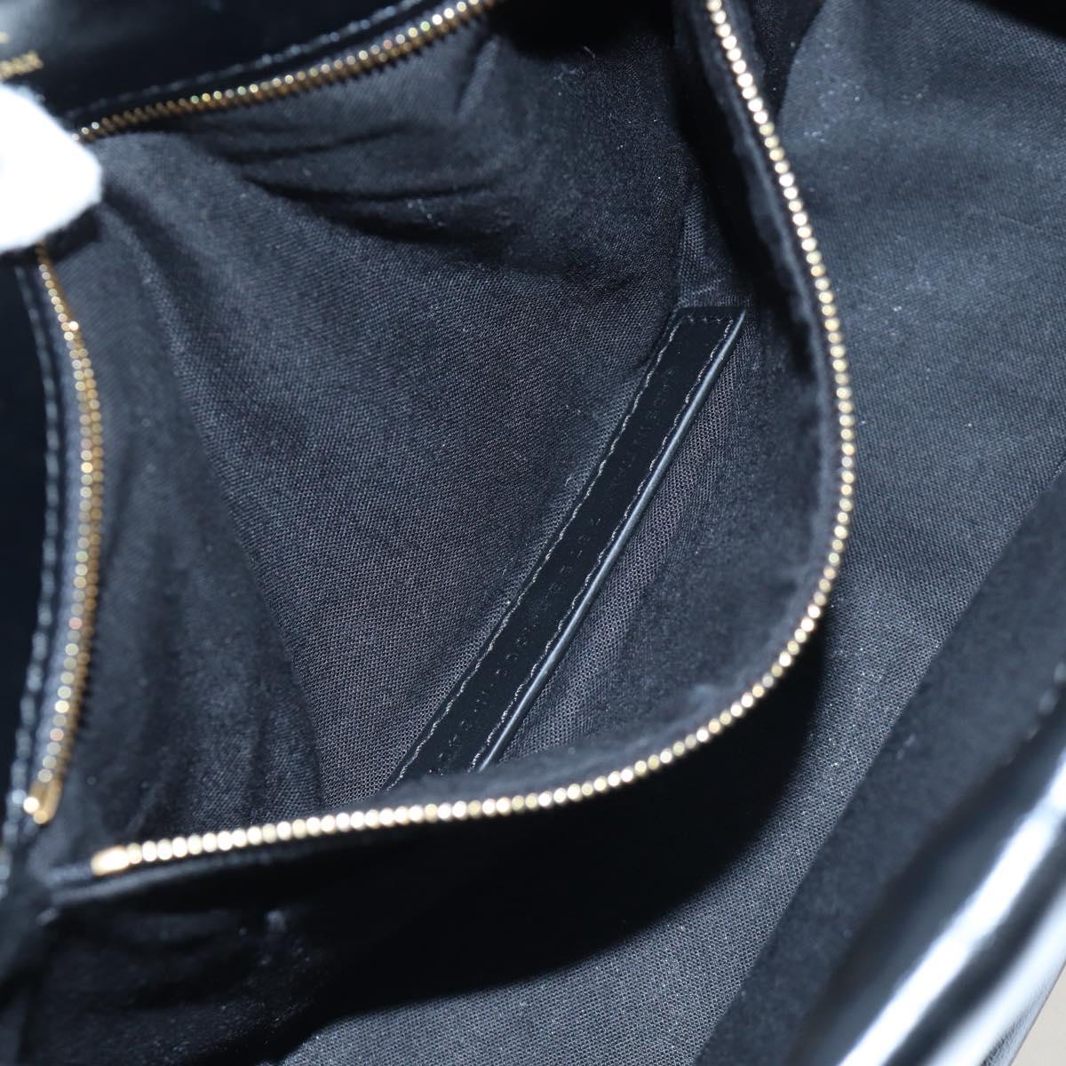 BALENCIAGA Monaco Sling Bag Leather Black Gold 787896 Auth 196040M